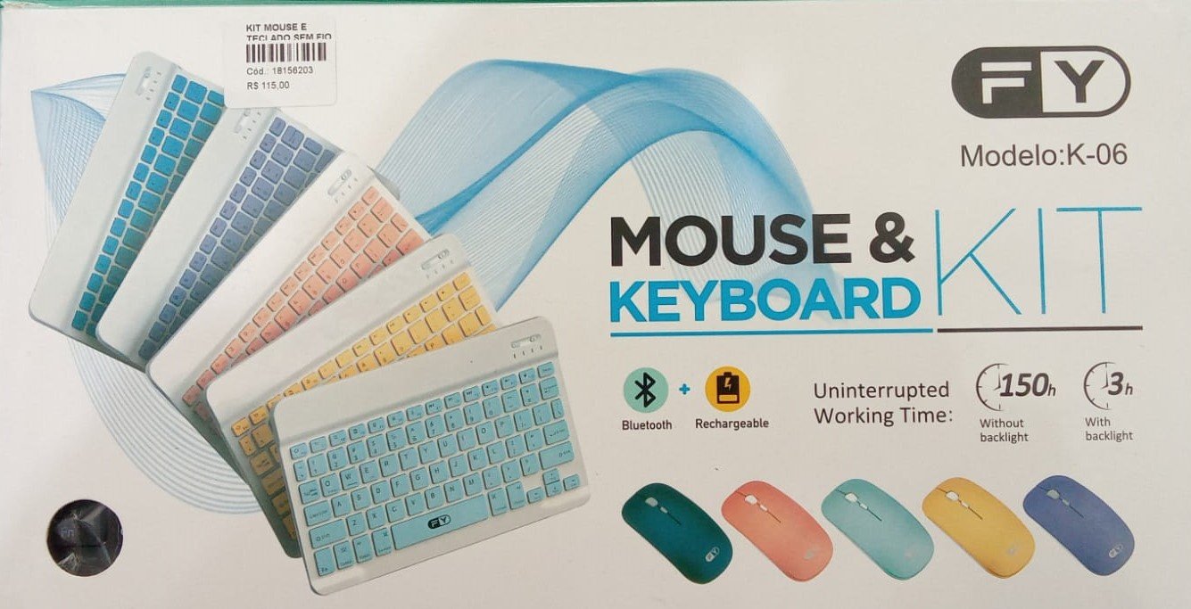 kIT MOUSE E TECLADO SEM FIO